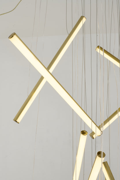 Brass LED Chandelier
