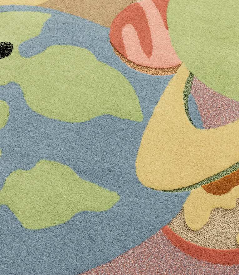 IV Planets Round Rug