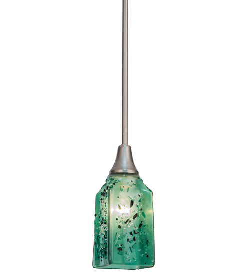 4"Sq Metro Fusion Seaglass Draped Pendant by Meyda Lighting