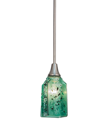 4"Sq Metro Fusion Seaglass Draped Pendant by Meyda Lighting