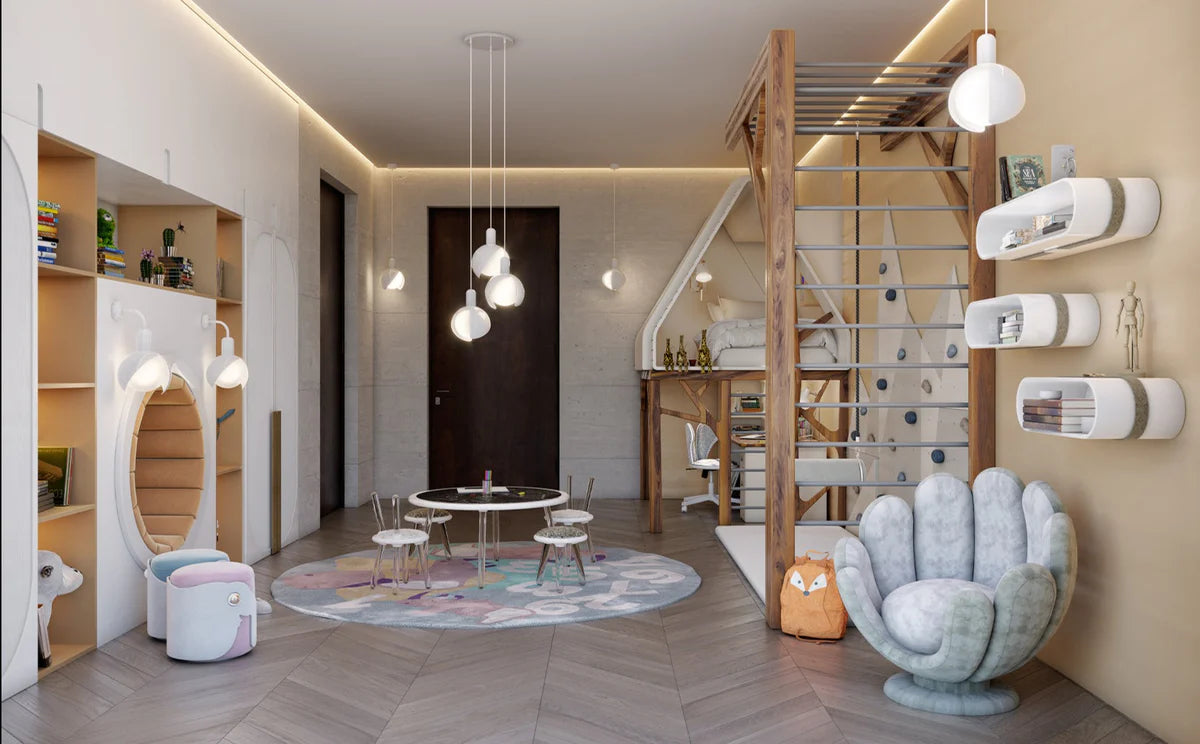 Rhino's Troupe Round Rug