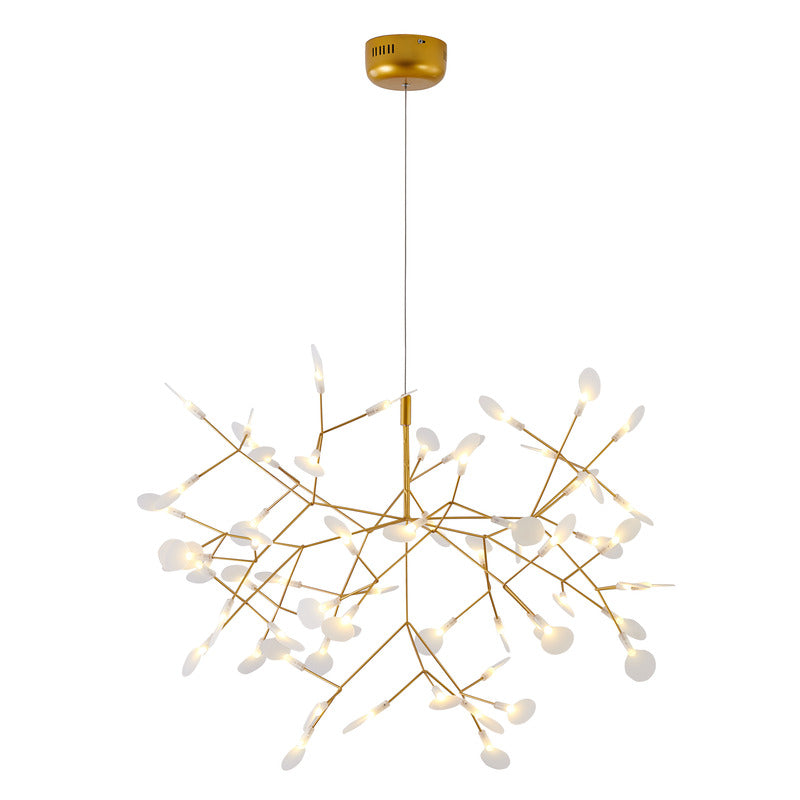 LED Petal Chandelier With Frosted Acrylic Diffusers