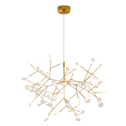 LED Petal Chandelier With Frosted Acrylic Diffusers