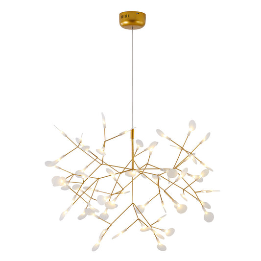 LED Petal Chandelier With Frosted Acrylic Diffusers