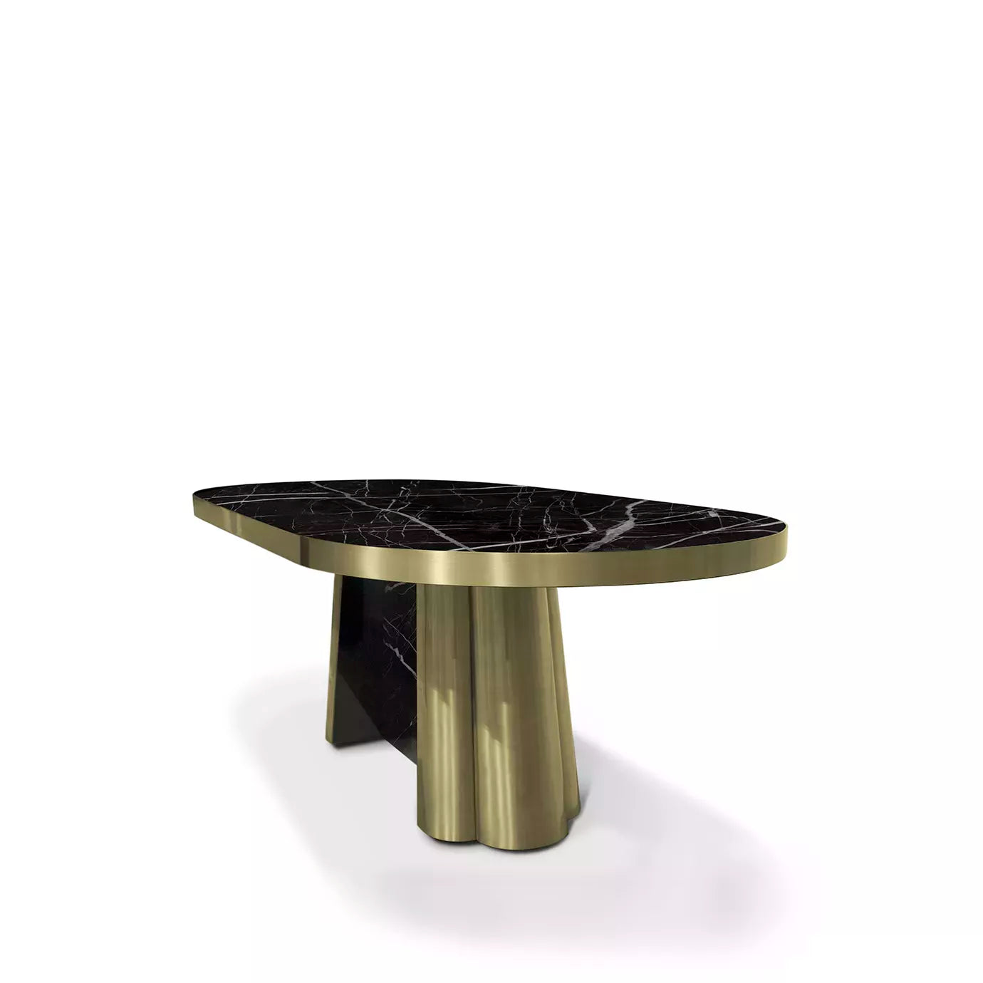 Decodiva Nero Marquina Marble Dining Table