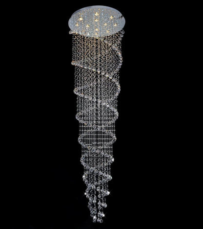 Crystal Chandelier Double Helix 12 Light