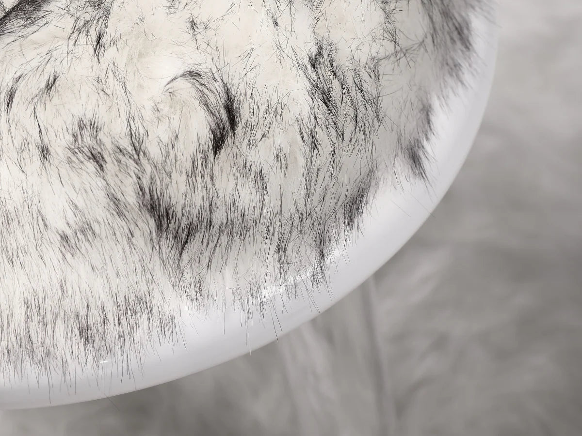 Illusion White Bear Stool