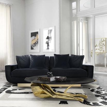 Tabu Polished Brass Coffee Table