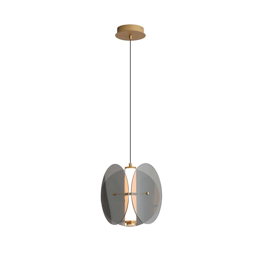 Glass Antique Brass Finish Pendant