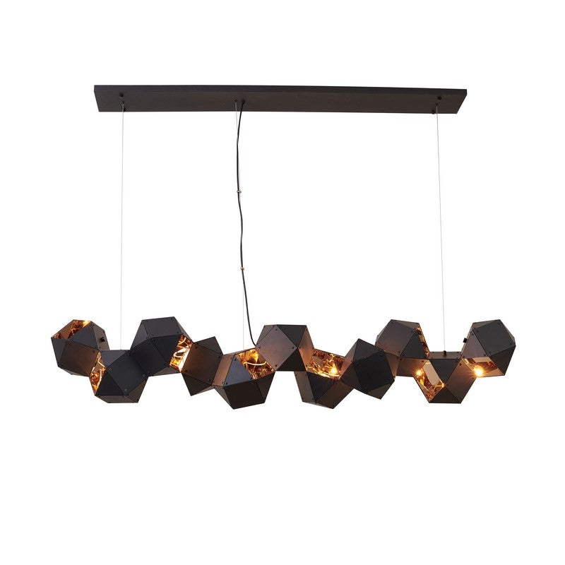 Geometric Block Chandelier