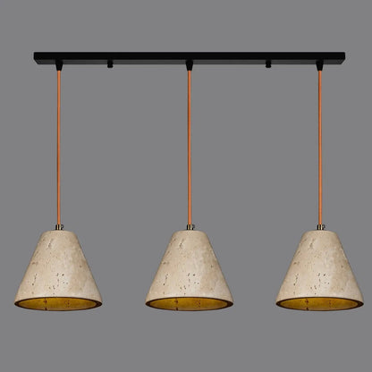 Natural Travertine Pendant Light