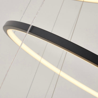Six Ring Halo Chandelier