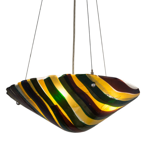 Iridescent Multicolor Art Glass Pendant by Meyda Lighting