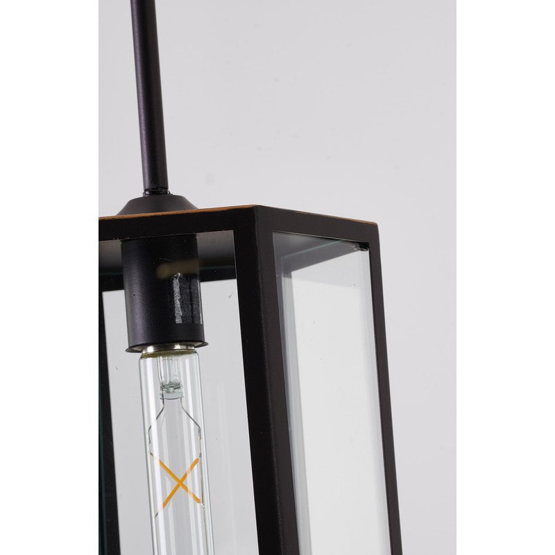 Oil Bronzed Black/Brass Single Pendant Light