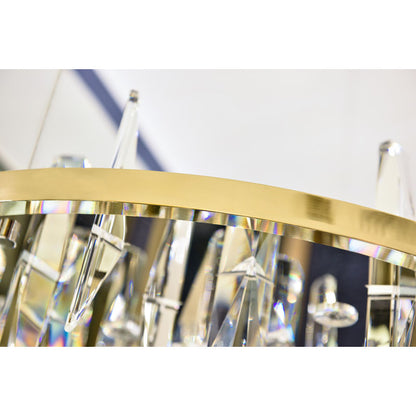 Gold Crystal LED Chandelier