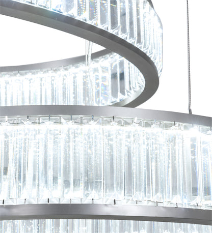 60" Long Beckam 3 Light Cascading Pendant by Meyda Lighting