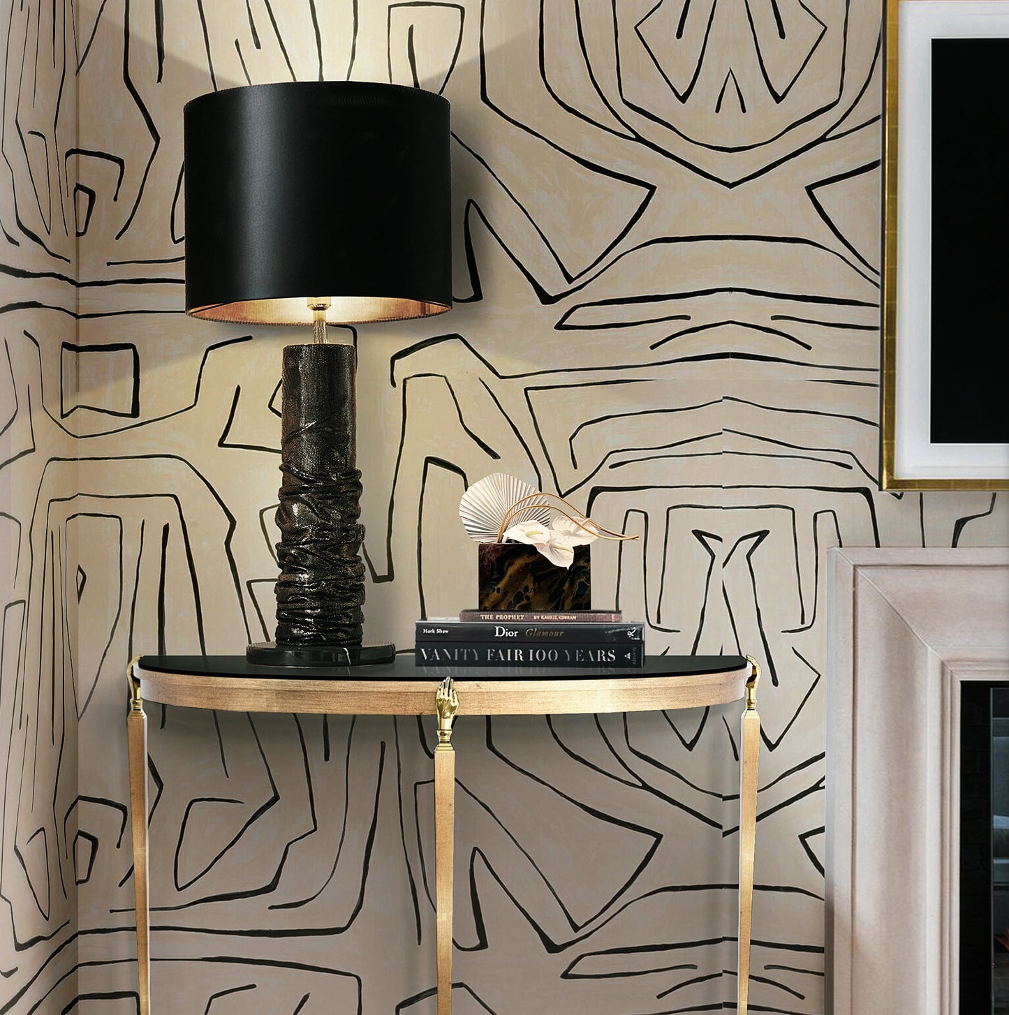 Gisele Demi-Lune Console