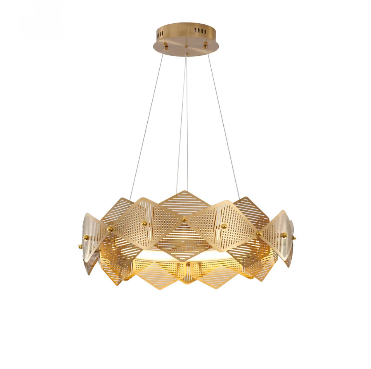 Halo Ring Chandelier with Acrylic Diffuser