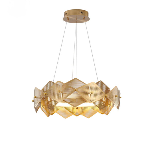 Halo Ring Chandelier with Acrylic Diffuser