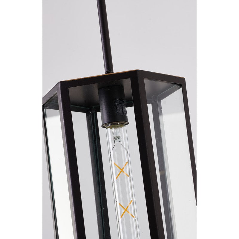 Oil Bronzed Black/Brass Single Pendant Light
