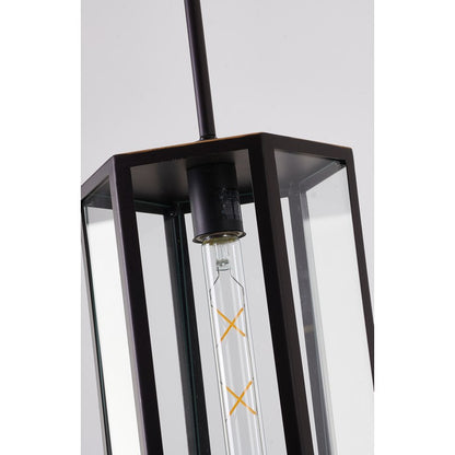 Oil Bronzed Black/Brass Single Pendant Light
