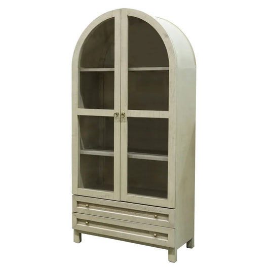 Cream Meridian Display Cabinet
