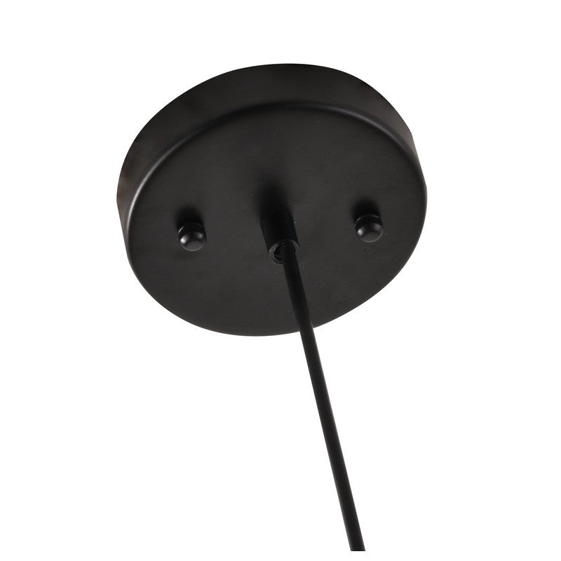 Dented Amber Jar Glass Pendant Light