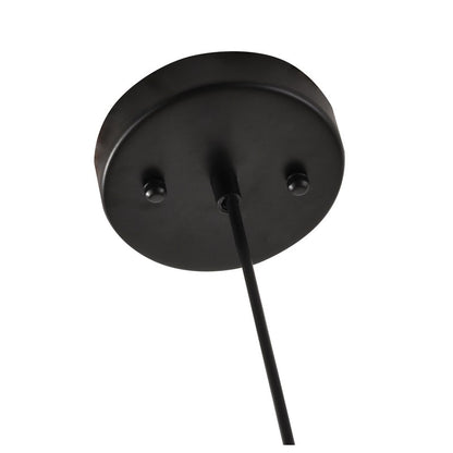 Dented Amber Jar Glass Pendant Light