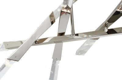 Snowflake Crystal LED Chandelier - Close view