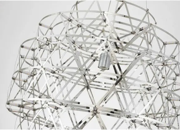 5 Tier 85-Light Dimmable Chrome Stainless Steel LED Chandelier