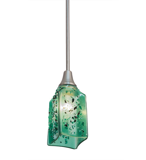 4"Sq Metro Fusion Seaglass Draped Pendant by Meyda Lighting