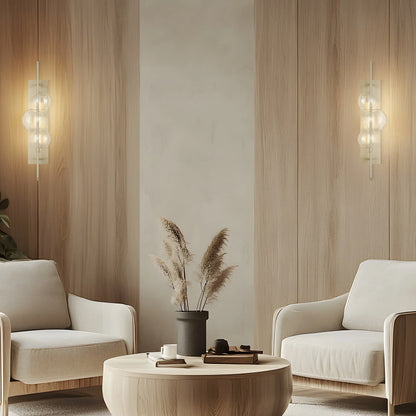 Aluminum And Glass Wall Lamp