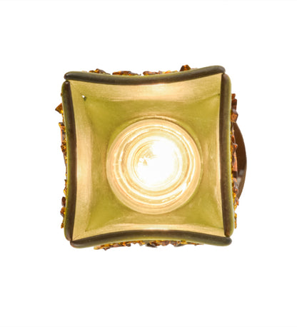 4"Sq Metro Fusion Distressed Draped Mini Pendant by Meyda Lighting