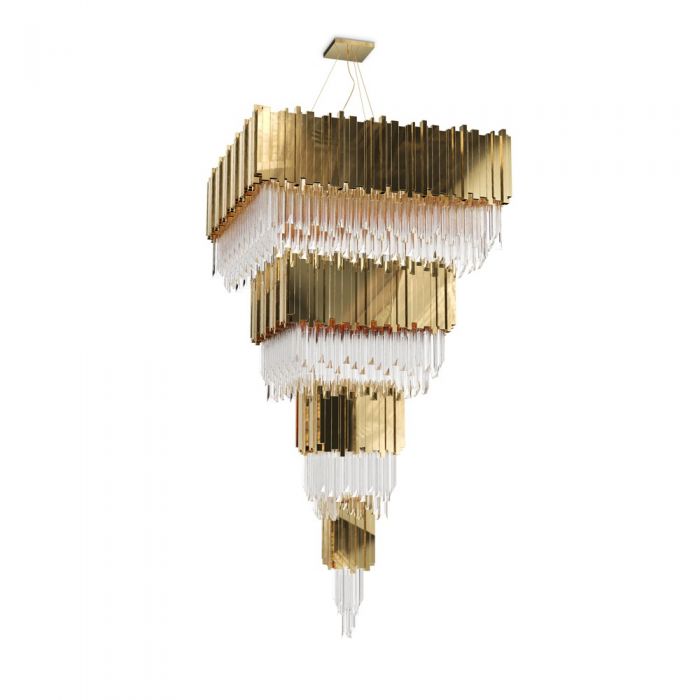 Empire Square Chandelier by Luxxu