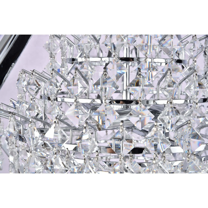 Clear Crystal Bush Chandelier With A Diamond