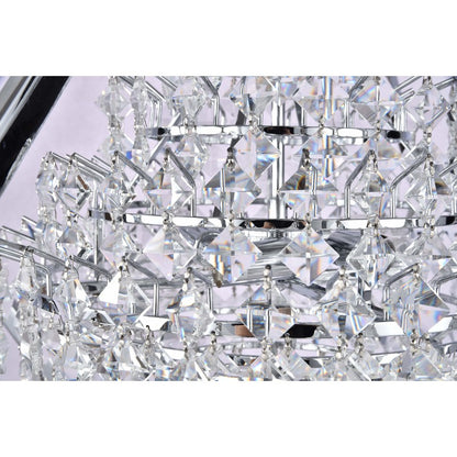 Clear Crystal Bush Chandelier With A Diamond