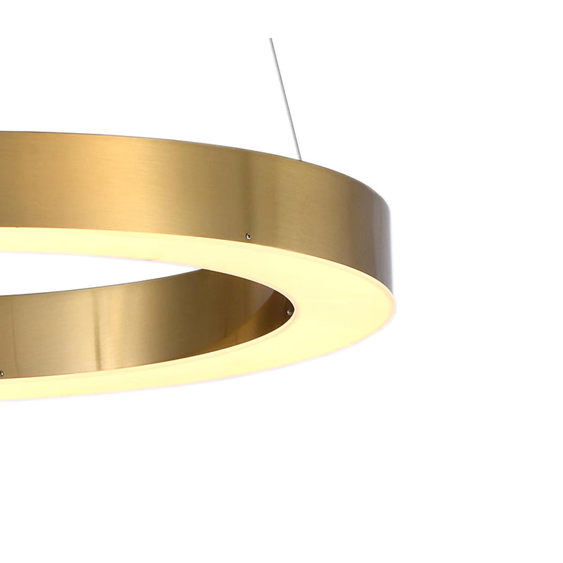 Gold Single Ring LED Chandelier