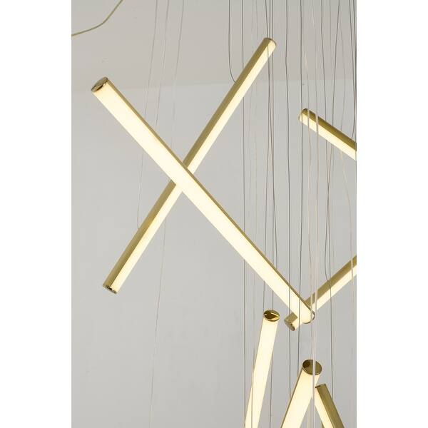 Brass LED Chandelier