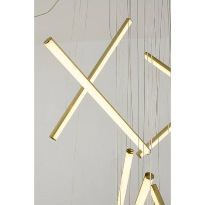 Brass LED Chandelier