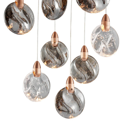 Lustre Square Bronze Chandelier
