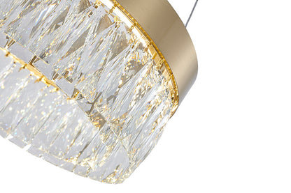 Gold LED Crystal Chandelier