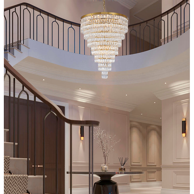 Seven-Tier Chandelier with Crystals