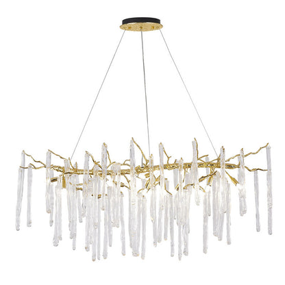Solid Brass Adjustable Aluminum Chandelier