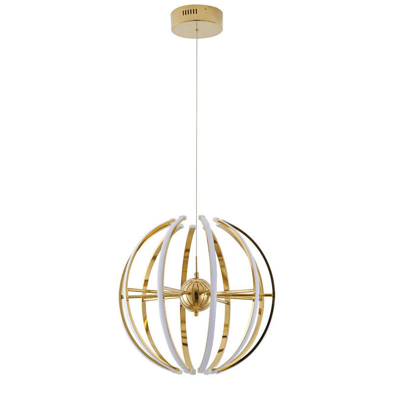 Gold LED Chandelier with Acrylic Diffusers