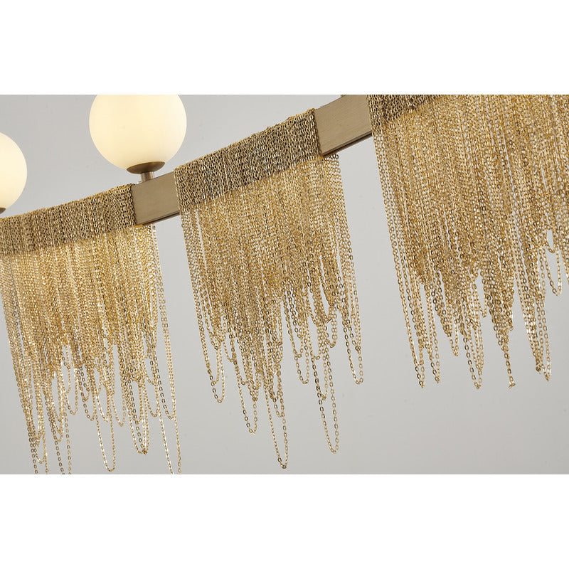 Gold Hairline Chandelier