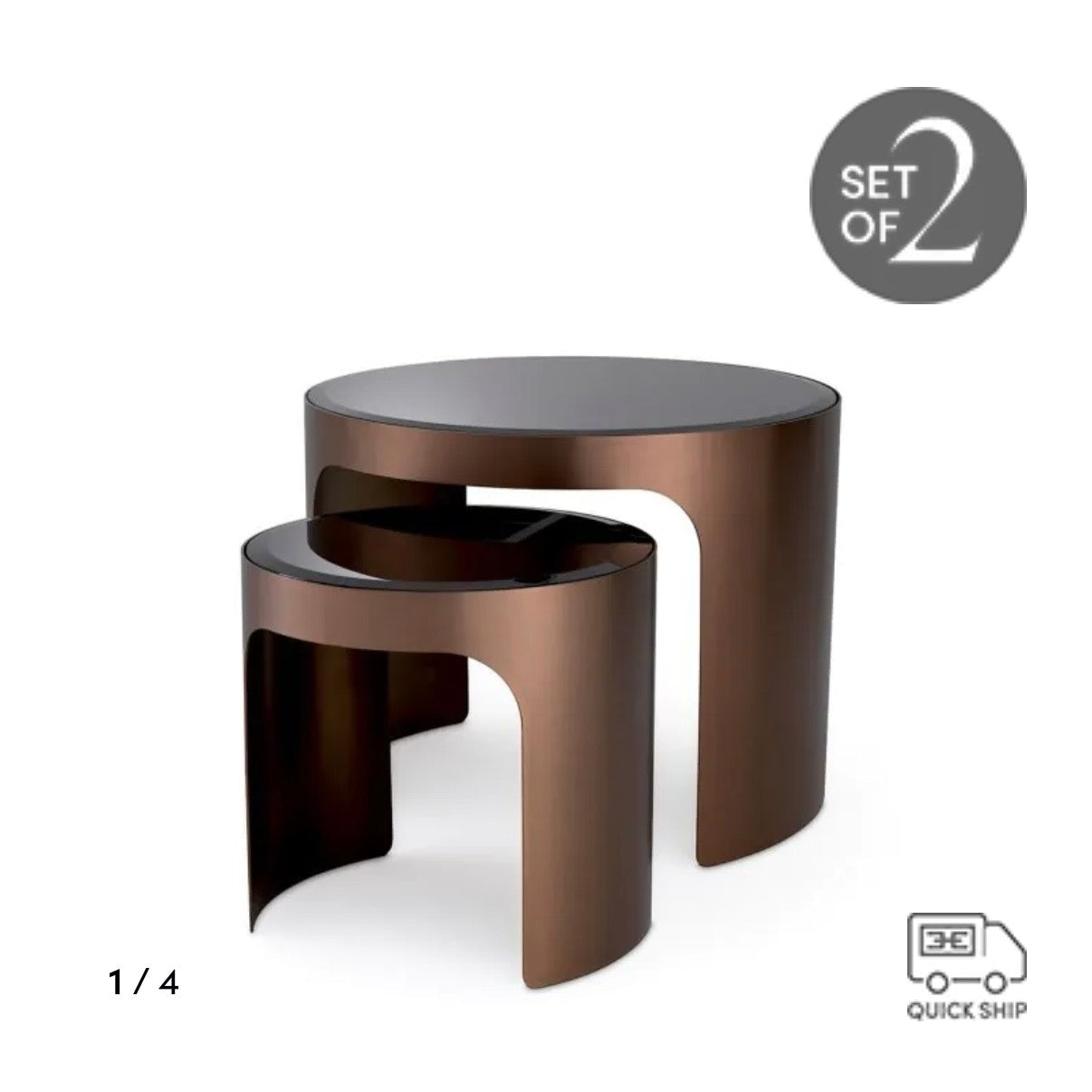Side Table Piemonte set of 2