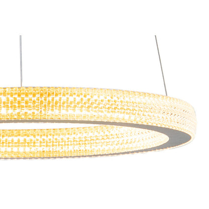 Sand Gold Halo Ring LED Chandelier