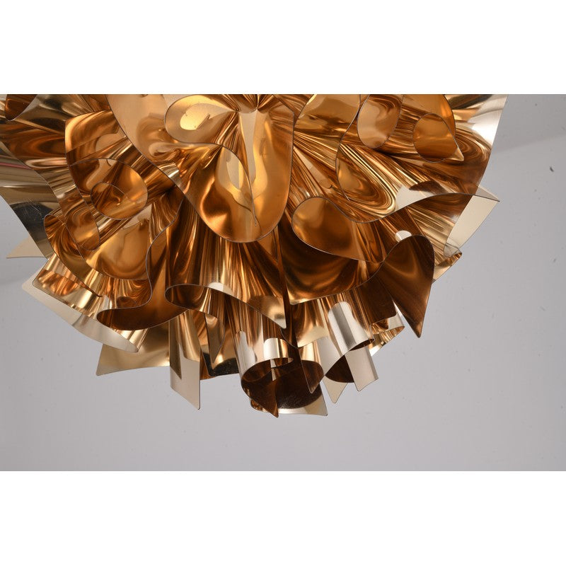 Shiny Gold Acrylic Chandelier