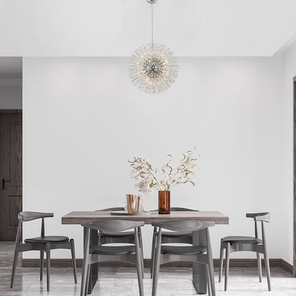 Sputnik Chandelier With Crystal Beaded
