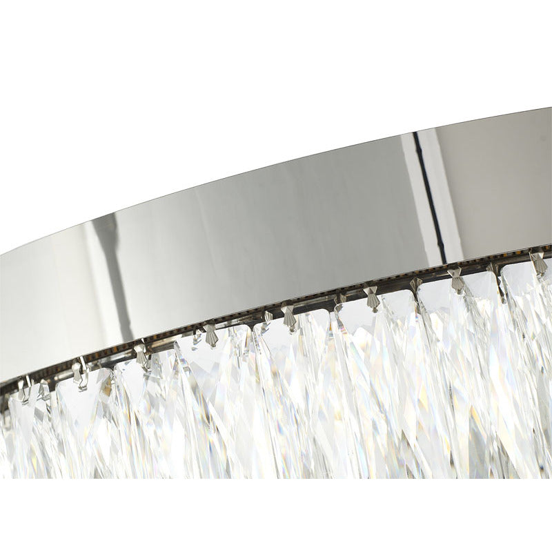 LED Chandelier with Hanging Crystals